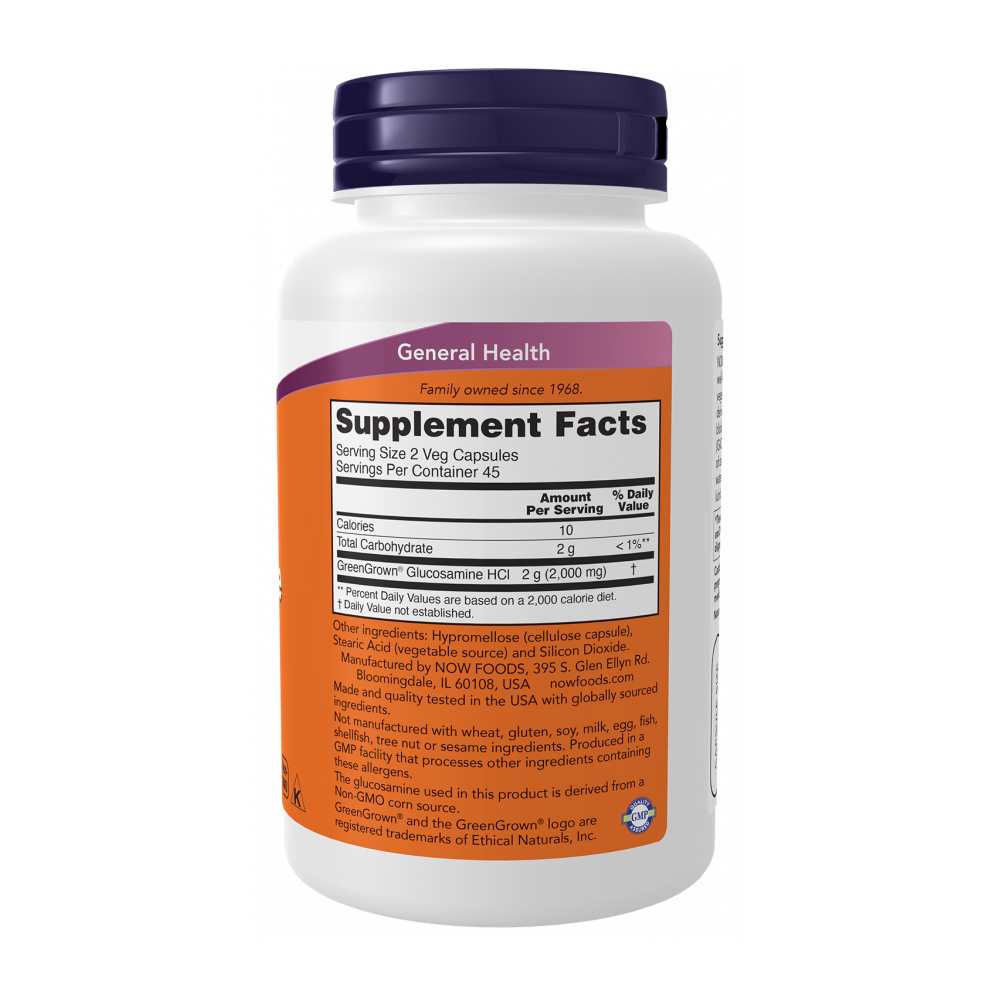 Now Foods Vegetarian Glucosamine 1000 Mg – Joint Health Support – 90 Veg Capsules