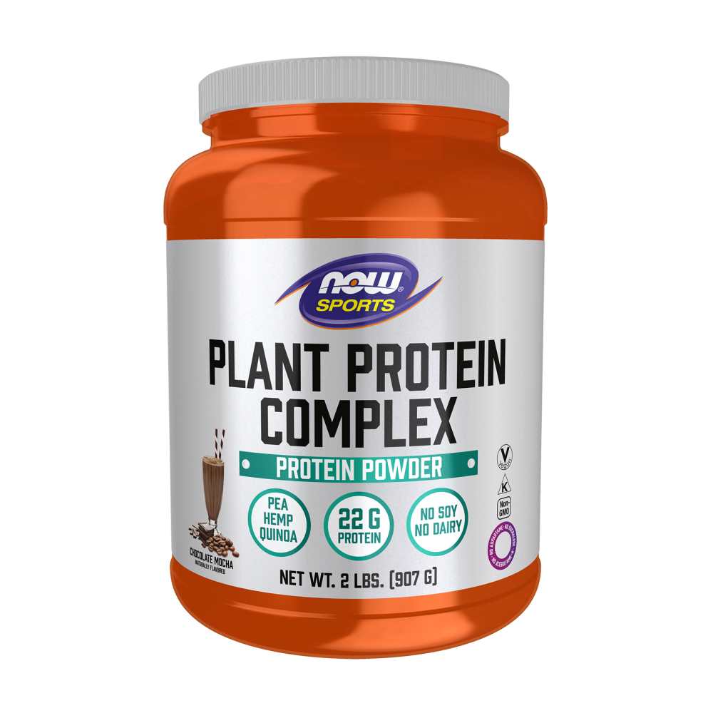 Now Sports Plant Protein Complex, Chocolate Mocha Powder – Vegan Protein Blend – 907g