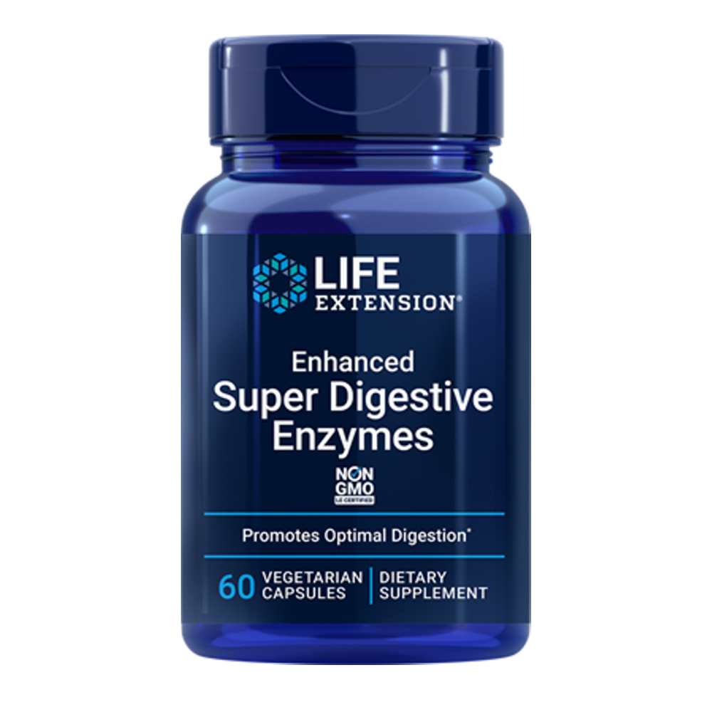 Life Extension Enhanced Super Digestive Enzymes – 60 Vegetarian Capsules