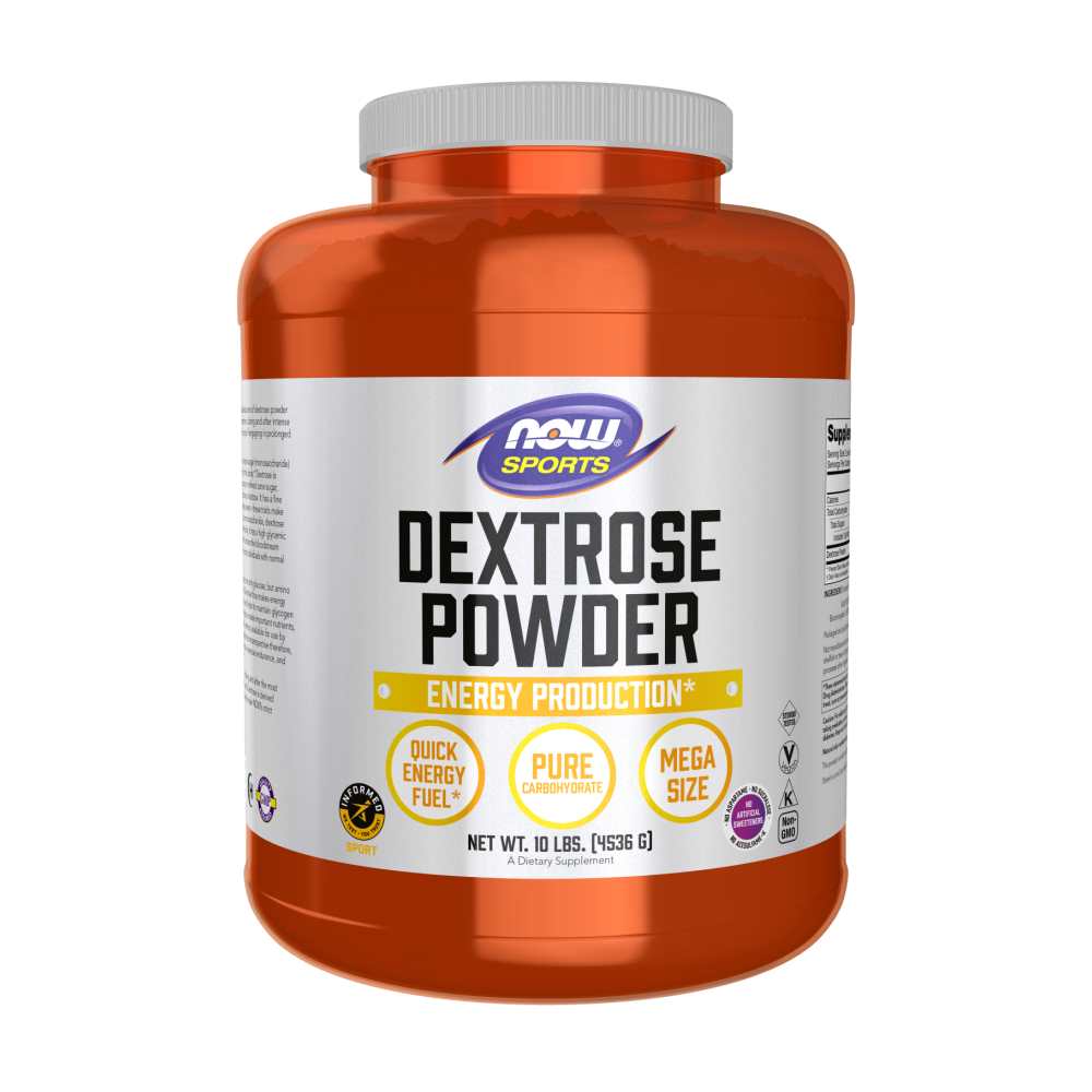 Now Sports Dextrose Powder – Rapid Absorption Energy Source – 4536g