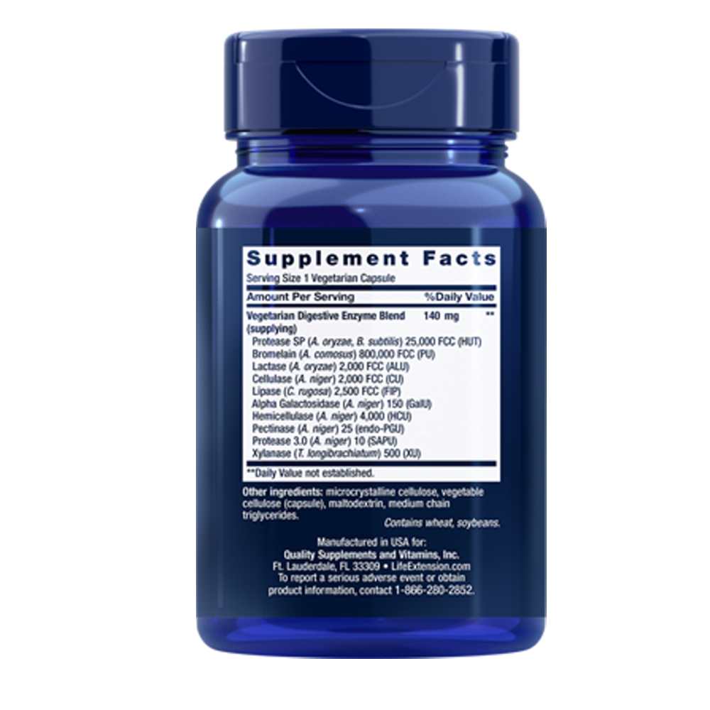 Life Extension Enhanced Super Digestive Enzymes – 60 Vegetarian Capsules