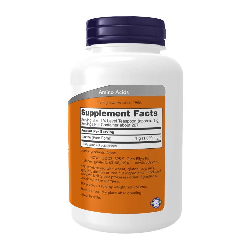 Now Foods Taurine Pure Powder 227g – Nervous System & Eye Health