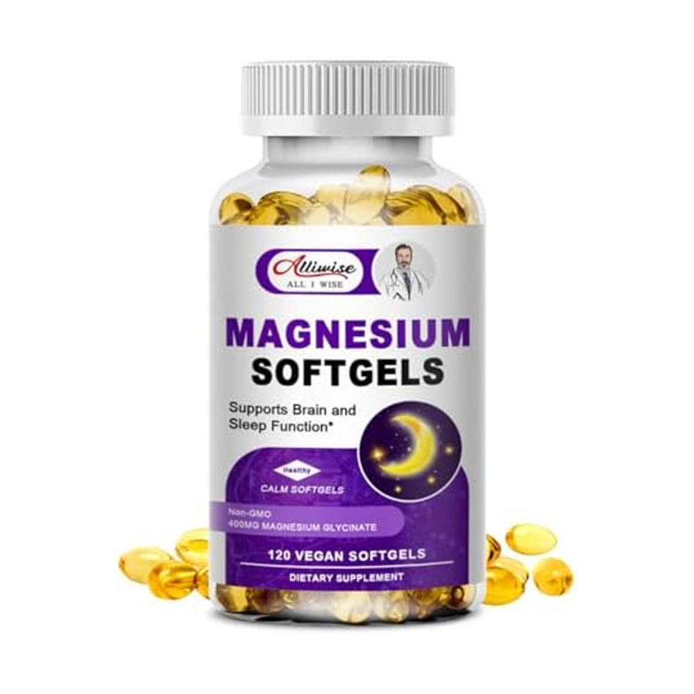 Alliwise Magnesium Softgels - Supports Brain & Sleep Functions