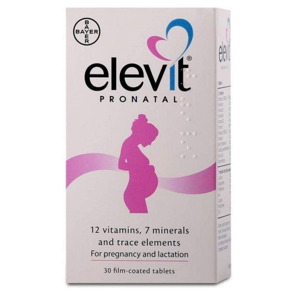 Elevit Pronatal - Prenatal & Postnatal Multivitamin for Pregnancy & Lactation - 30 Tablets