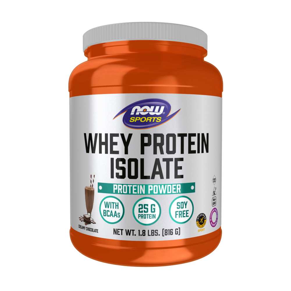 Now Sports Whey Protein Isolate, Creamy Chocolate Powder 816g