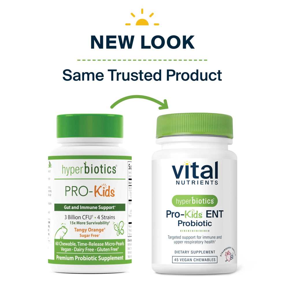 Vital Nutrients Hyperbiotics Pro-Kids® Ent Probiotic 45 Tabs