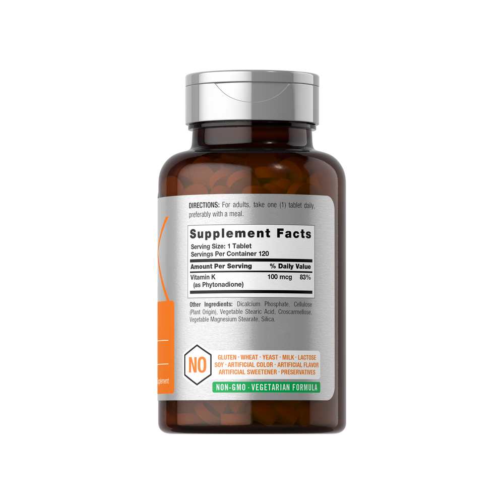 Horbäach Vitamin K 100mcg | 120 Tablets