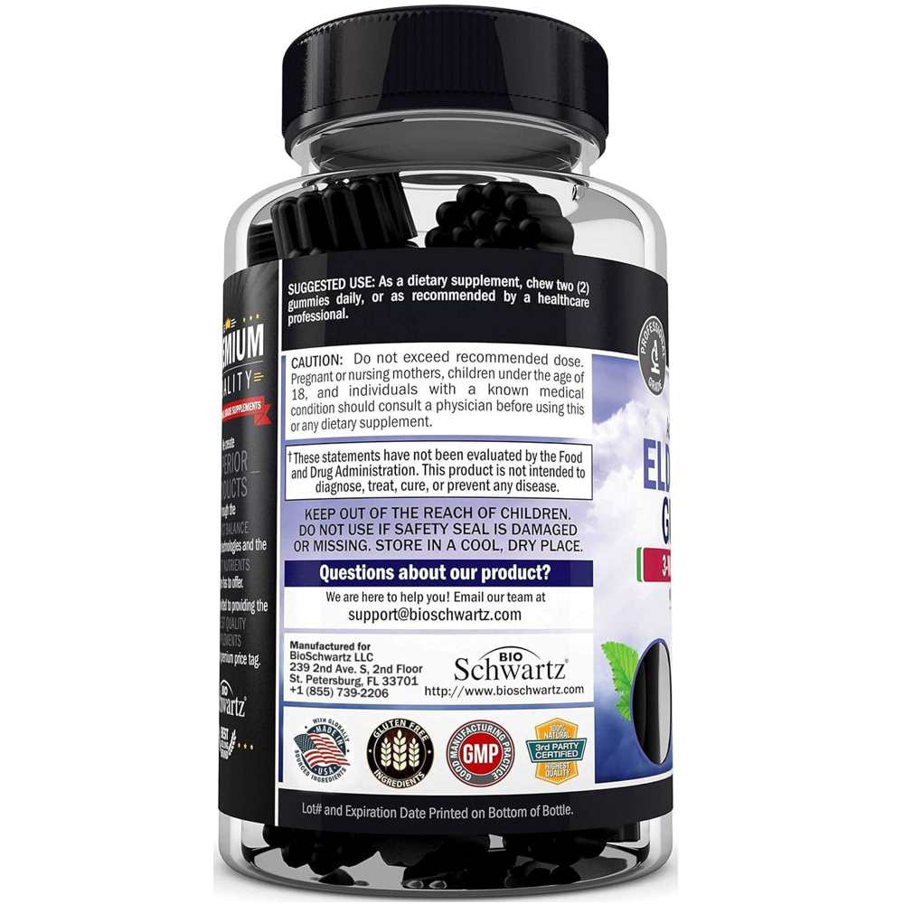 Bio Schwartz Elderberry – 60 Gummies