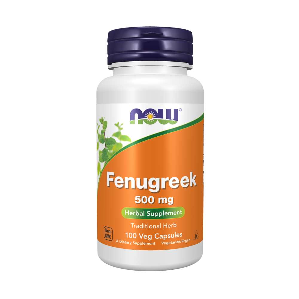 Now Foods Fenugreek 500 Mg – Traditional Herbal Supplement – 100 Veg Capsules