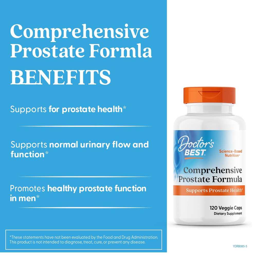 Doctor's Best Comprehensive Prostate Formula, 120 Veggie Caps