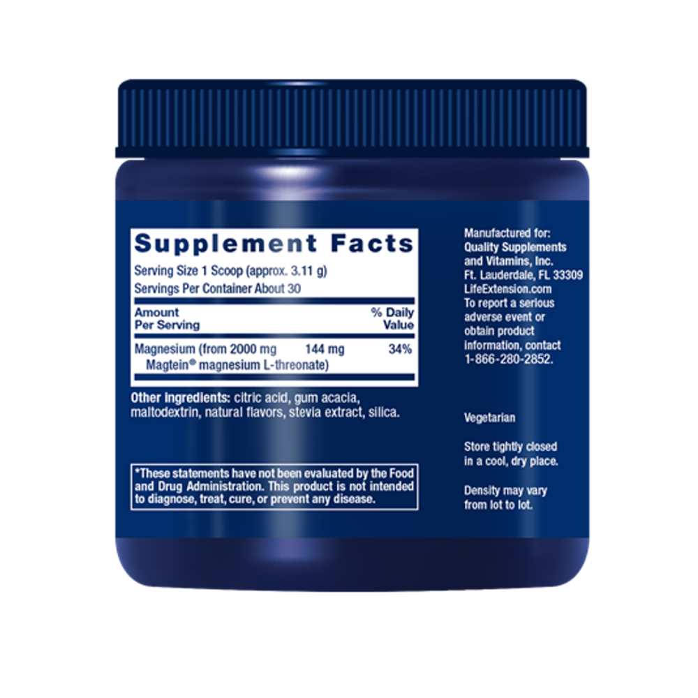 Life Extension Neuro-Mag® Magnesium L-Threonate (tropical Punch) 93.35g