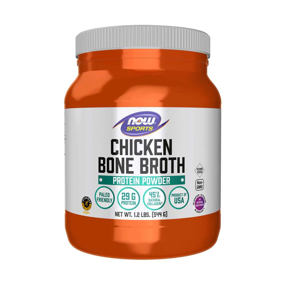 Now Sports Bone Broth, Chicken Powder 544g