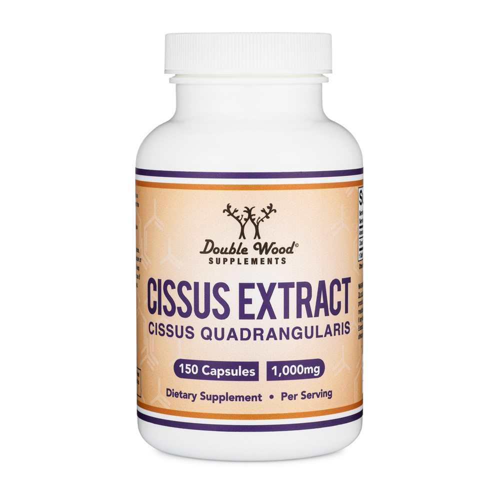 Double Wood Supplements – Cissus Extract 1000mg | Bone, Joint & Tendon Support | 150 Ct
