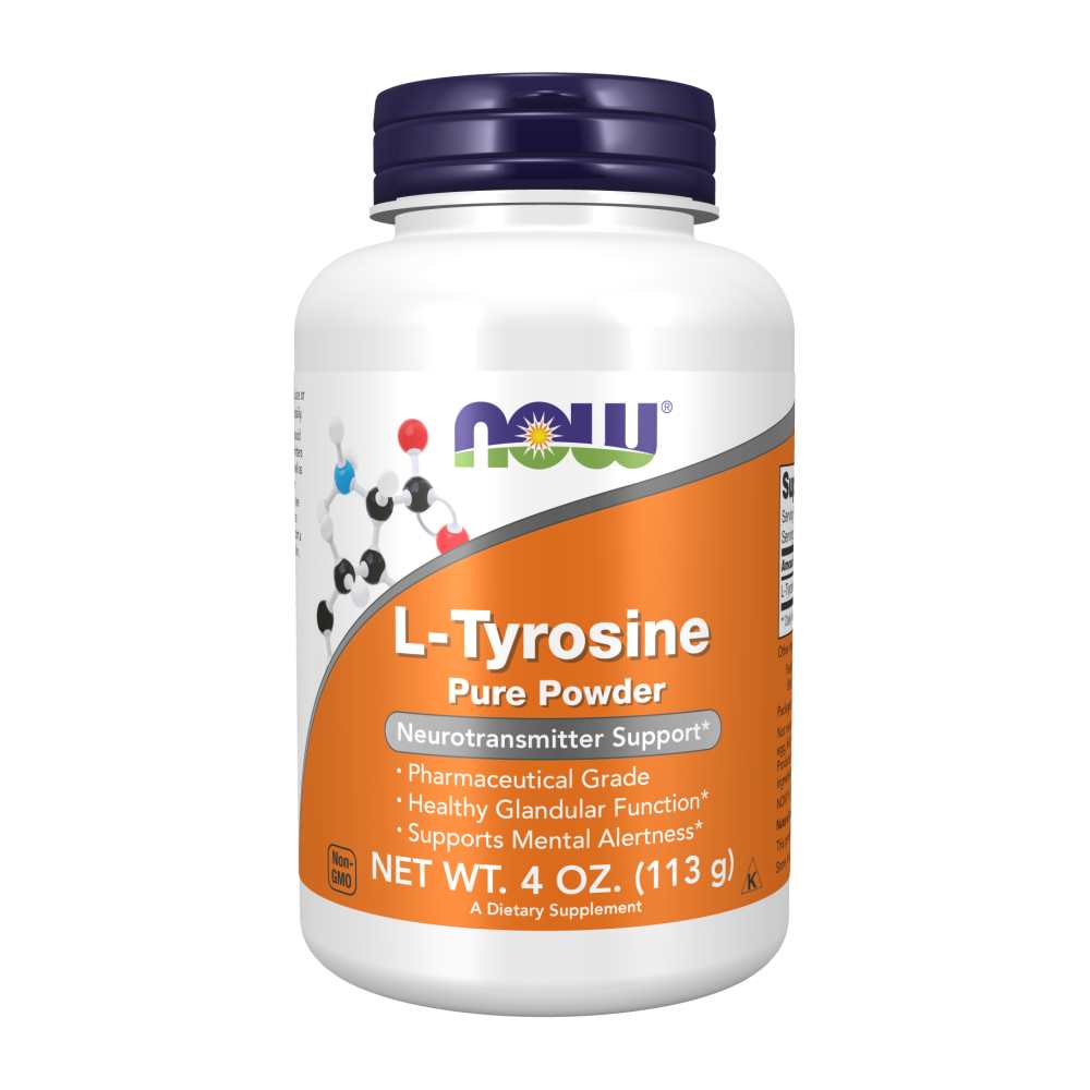 Now Foods L-Tyrosine Pure Powder – 113g – Mental Alertness & Neurotransmitter Support