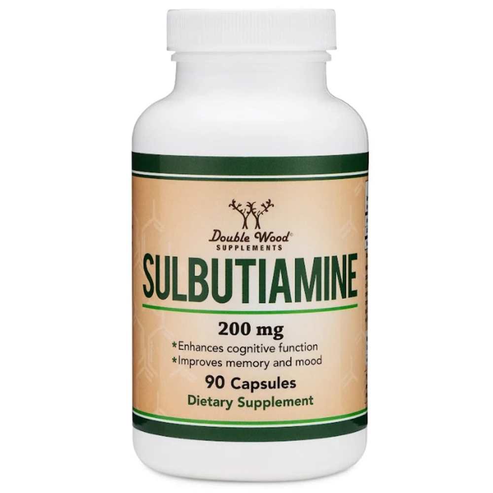 Double Wood Sulbutiamine – 200mg Cognitive & Memory Support (90 Capsules)