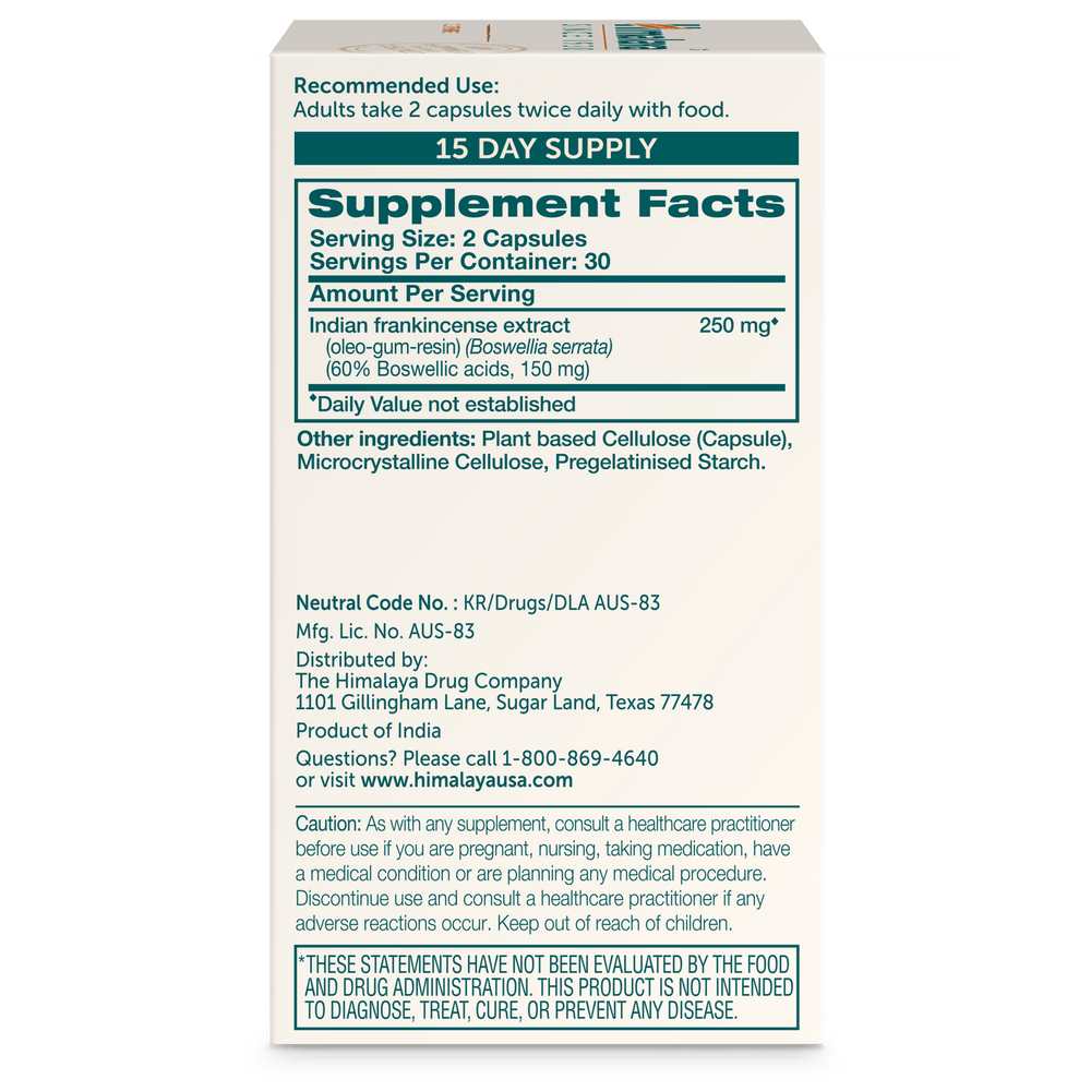 Himalaya Boswellia | Joint Support Formula 60 Capsules