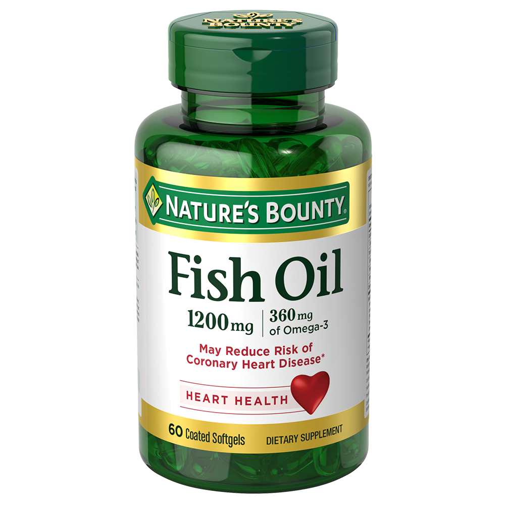Nature's Bounty Fish Oil 1,200 Mg, 60 Softgels