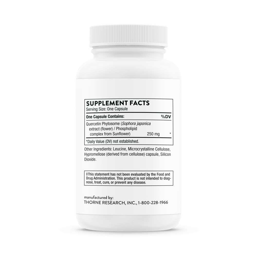 Thorne Quercetin Phytosome – High-Absorption Immune & Respiratory Support | 60 Capsules