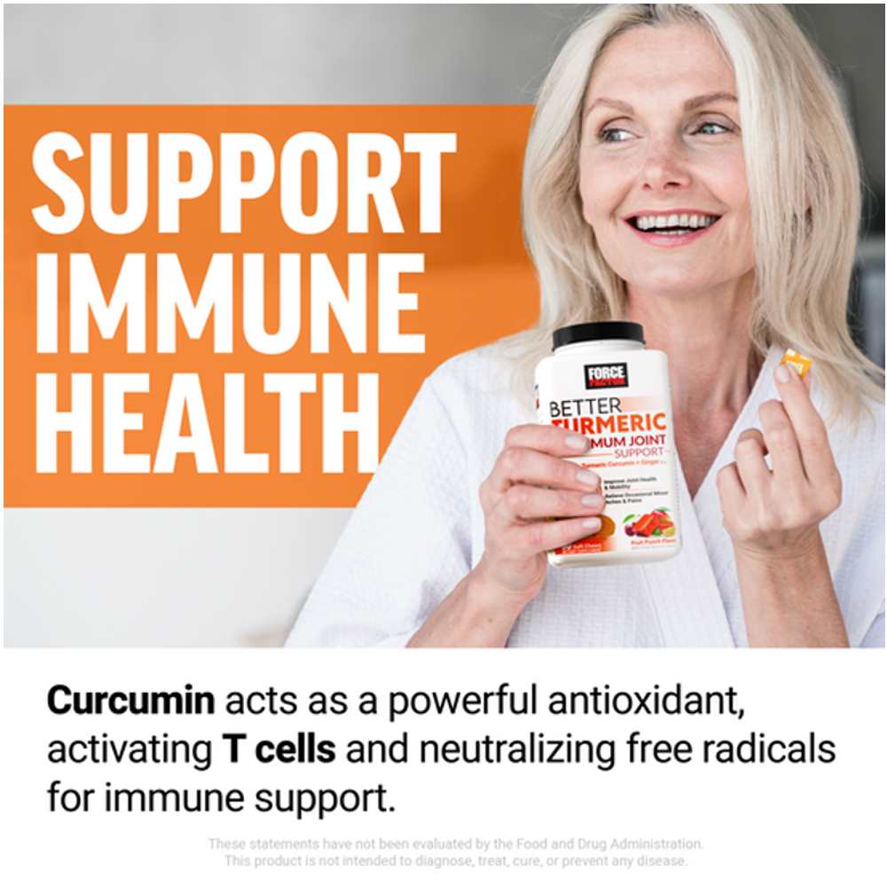 Force Factor Better Turmeric Maximum Joint Support – 60 Soft Chews
