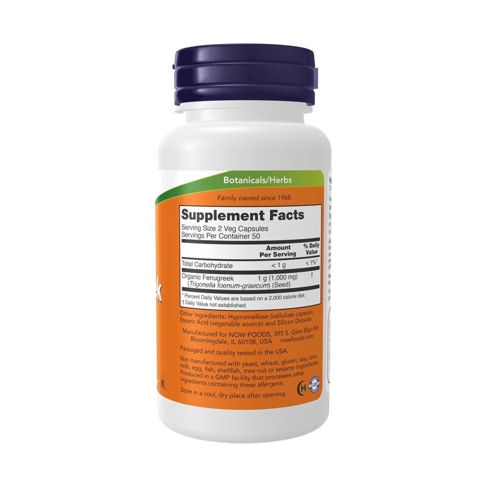 Now Foods Fenugreek 500 Mg – Traditional Herbal Supplement – 100 Veg Capsules
