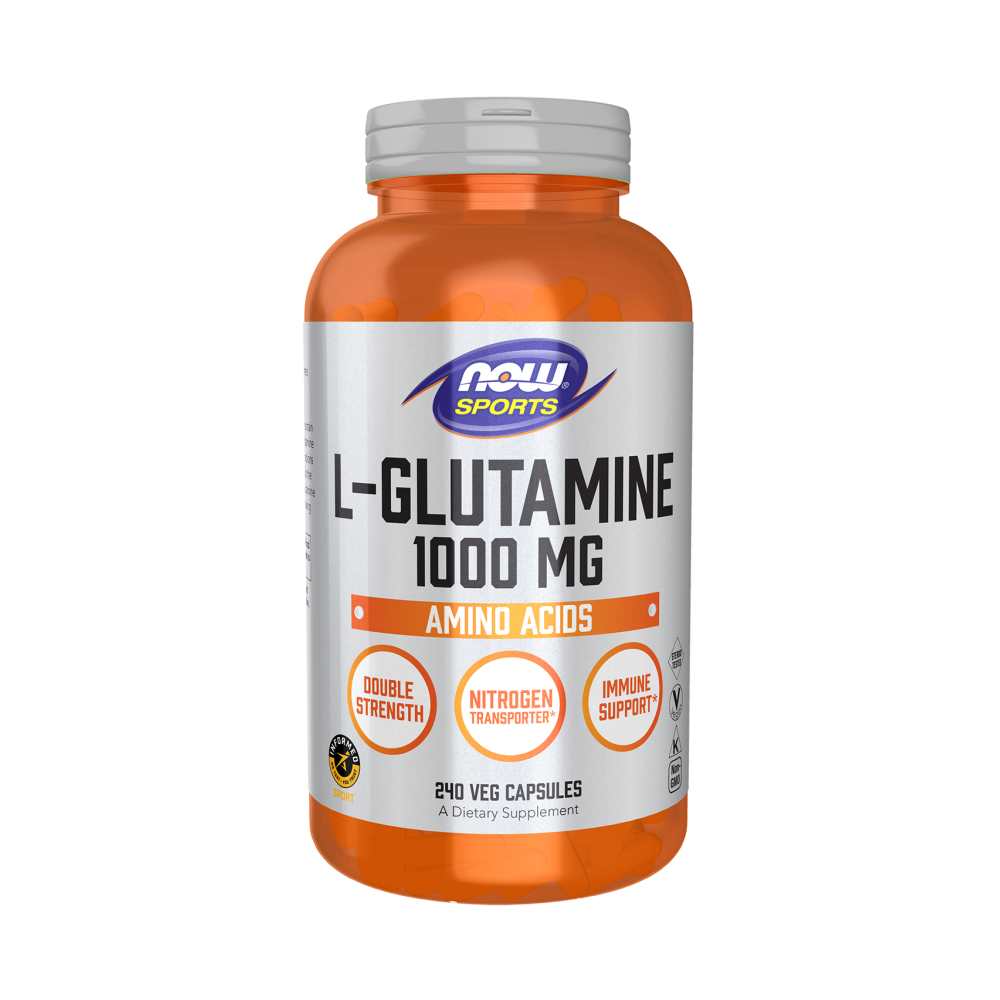 Now Sports L-Glutamine – Double Strength 1000 Mg – Recovery Support Veg Capsules – 120 Count