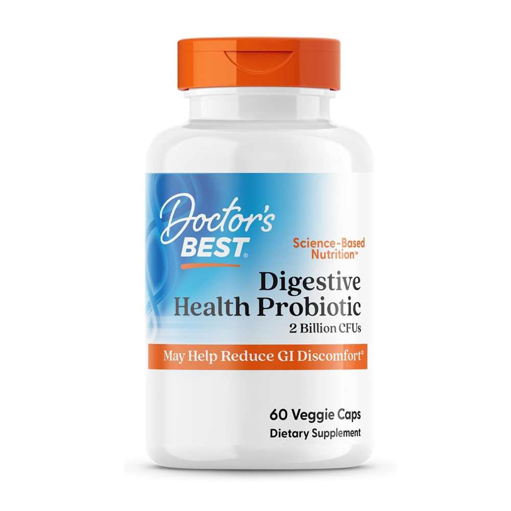 Doctor's Best Digestive Health, Probiotic with Lacto Spore, 2 Billion, 60 Veggie Caps