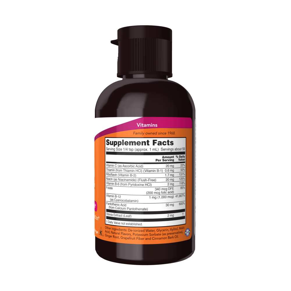 Now Foods Liquid B-12 B-Complex – Energy & Nerve Health – 2 Fl Oz (59 M L)