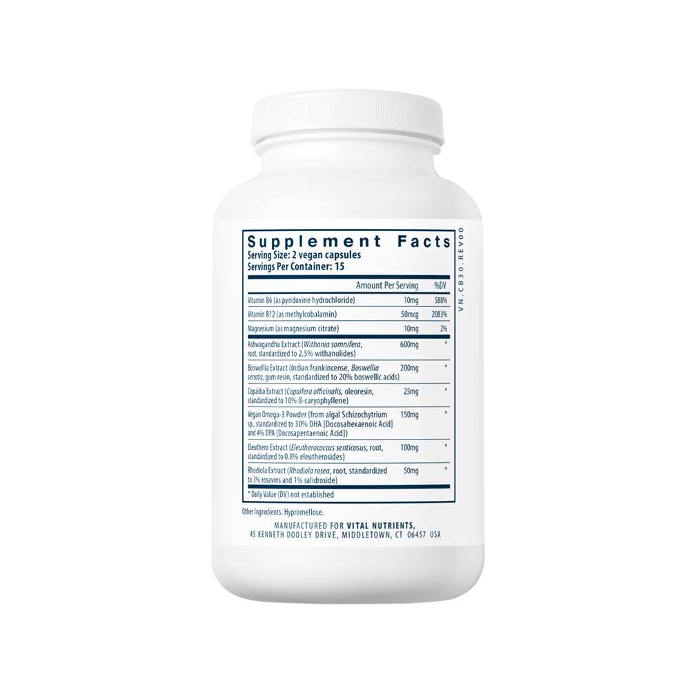Vital Nutrients Cortisol Balance 30 Caps