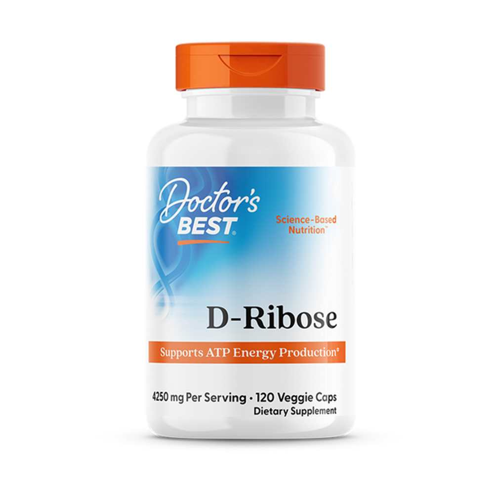 Doctor's Best D-Ribose with Bio Energy Ribose, 4250 Mg per Serving, 120 Veggie Caps