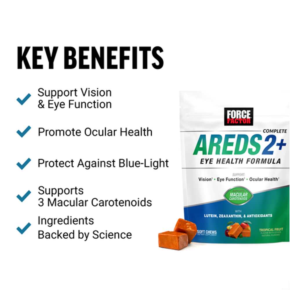 Force Factor Areds2+ Eye Health Formula – 60 Soft Chews