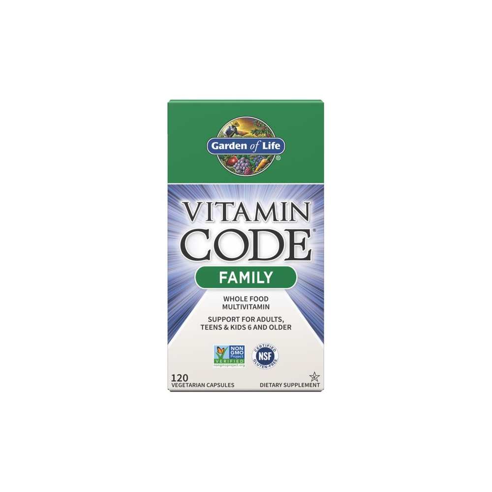 Garden of Life Vitamin Code Family Multivitamin 120 Capsules