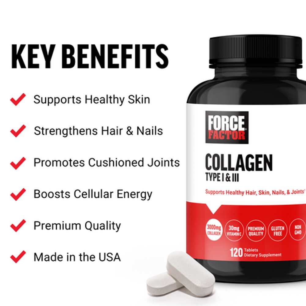 Force Factor Collagen – 120 Tablets
