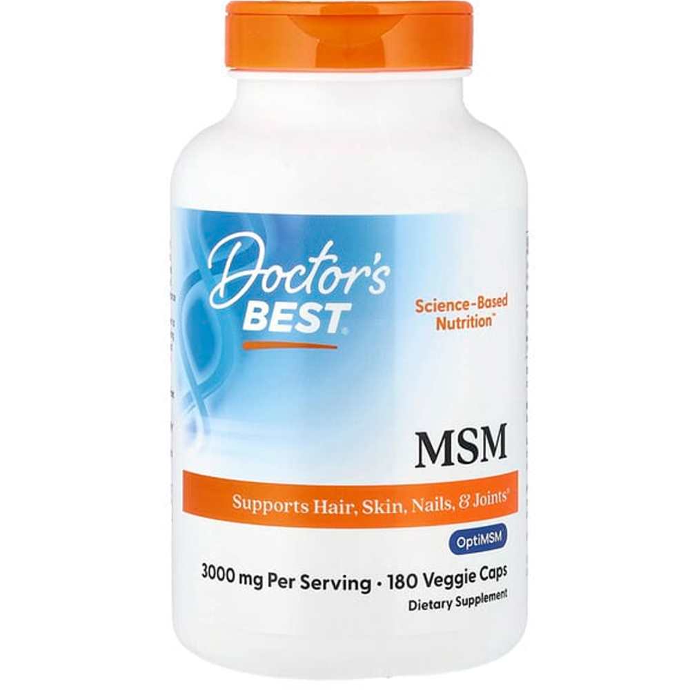 Doctor's Best Msm with Opti Msm, 3000 Mg per Serving, 180 Veggie Caps