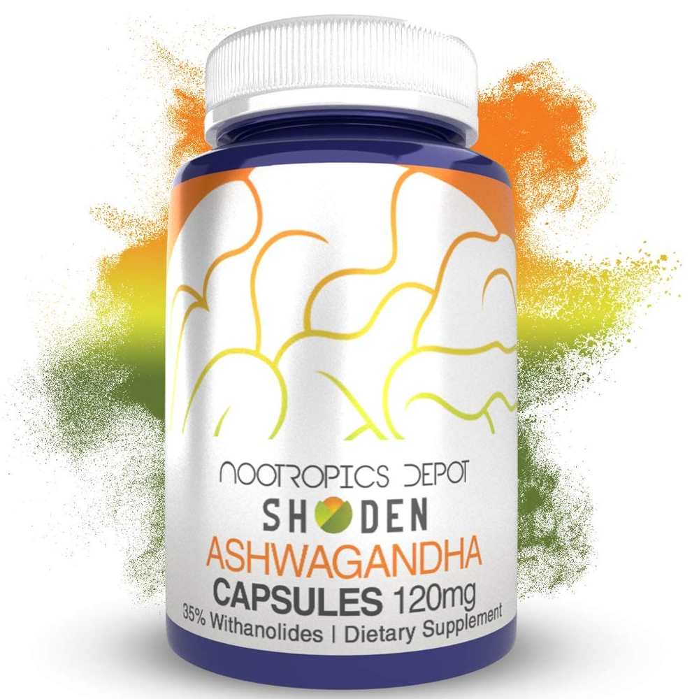 Nootropics Depot Shoden Ashwagandha – 120mg – 60 Capsules