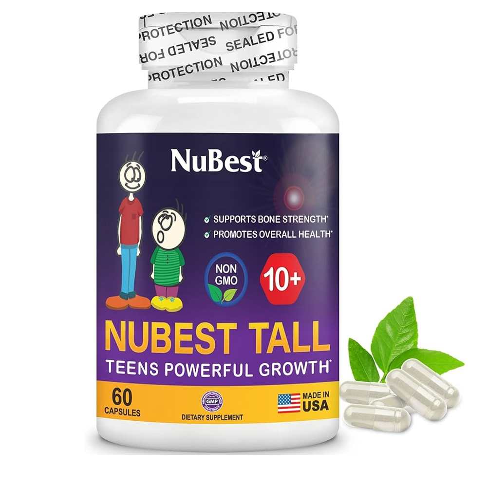 NuBest Tall Teens 10+ – Supports Bone Strength & Growth – 60 Capsules