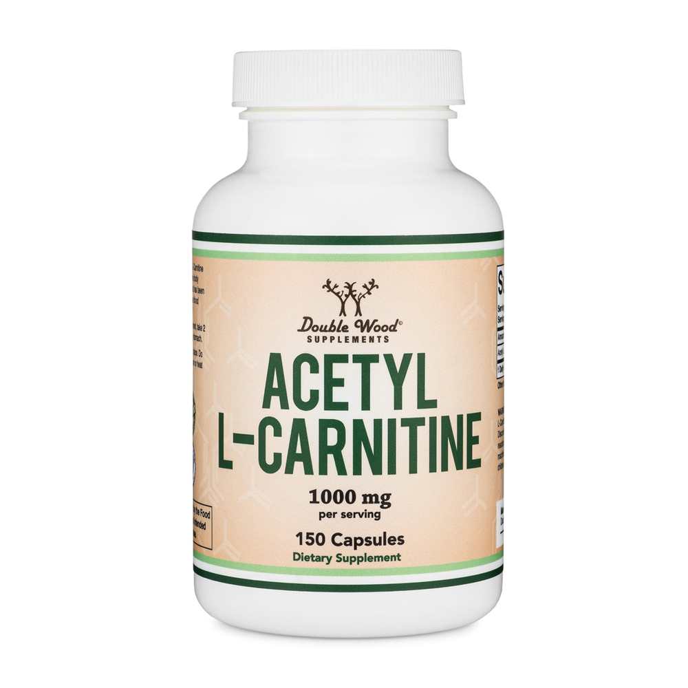 Double Wood Acetyl L-Carnitine – 1000 Mg per Serving – 150 Capsules