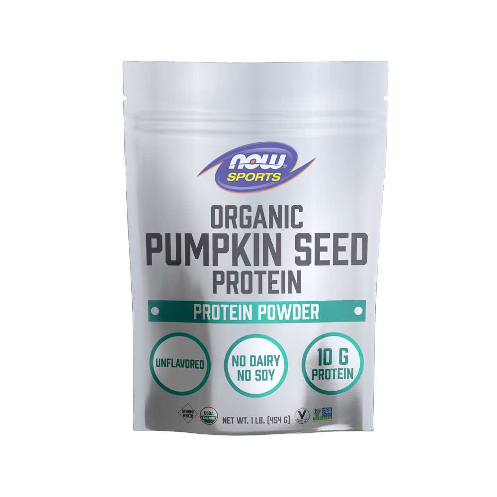 Now Sports Pumpkin Seed Protein – Organic Plant-Based Powder – 454g