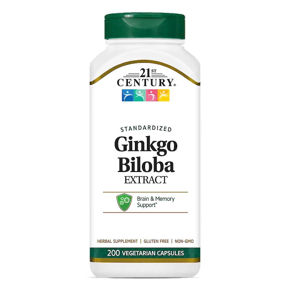21st Century Ginkgo Biloba Extract Standardized 200 Caps