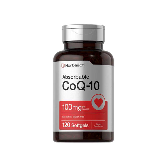 Horbäach Co Q10 100mg per Serving | 120 Softgels