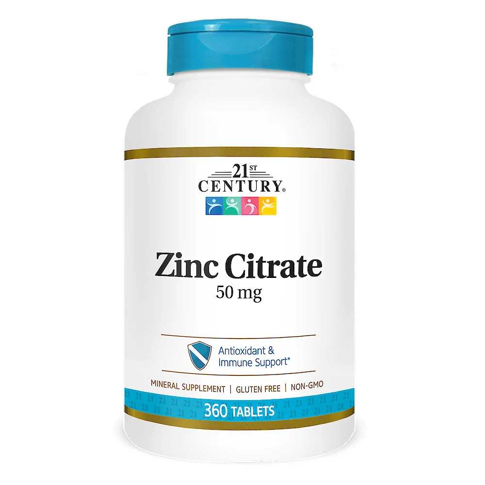 21st Century Zinc Citrate 50 Mg 360 Tabs