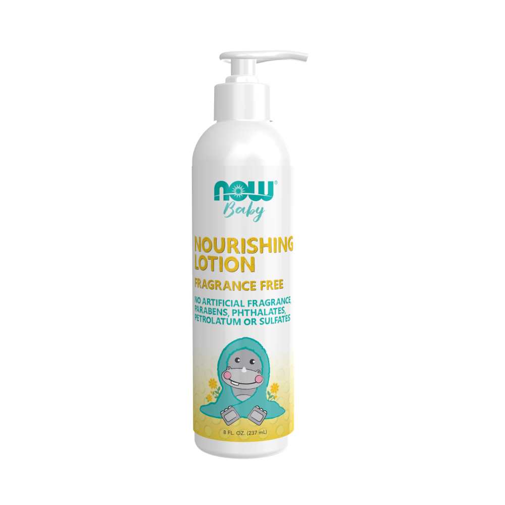 Now Foods Baby Nourishing Lotion – Fragrance Free – 8 Oz. (237 M L)