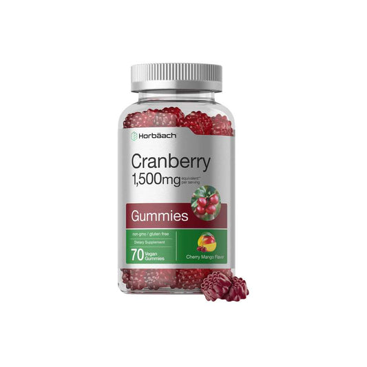 Horbäach Cranberry 1500mg per Serving | 70 Gummies