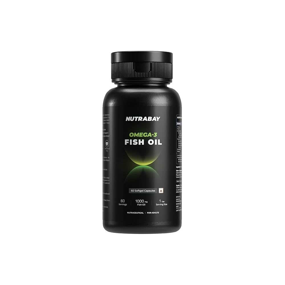 Nutrabay Wellness Omega 3 Fish Oil 1000mg 60 Softgels