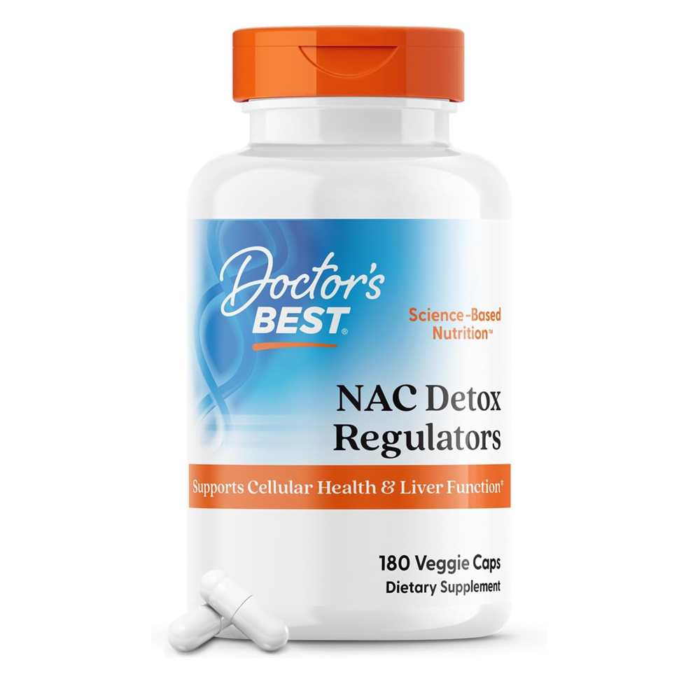 Doctor's Best Nac Detox Regulators, 180 Veggie Caps