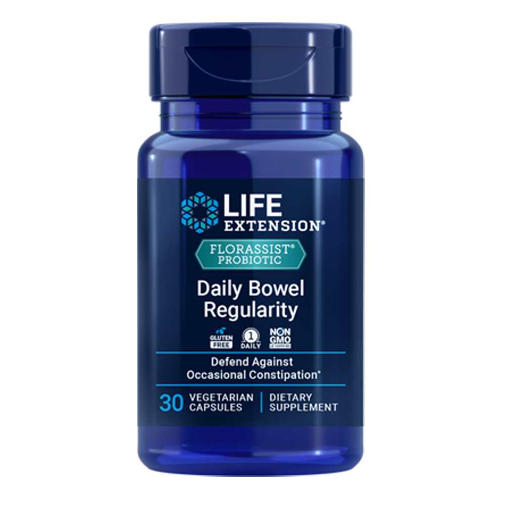 Life Extension Florassist® Daily Bowel Regularity – 30 Vegetarian Capsules