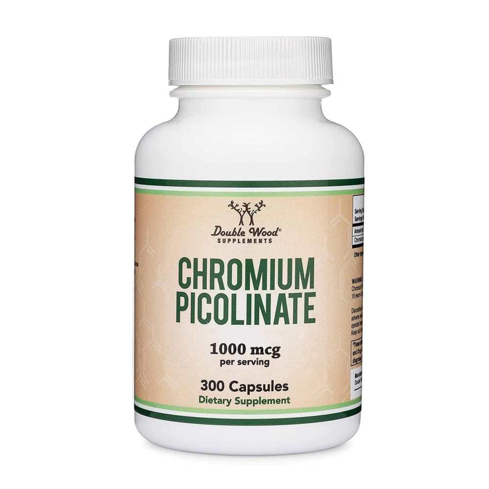 Double Wood Chromium Picolinate – 1000 Mcg Glucose Metabolism Support | 300 Capsules