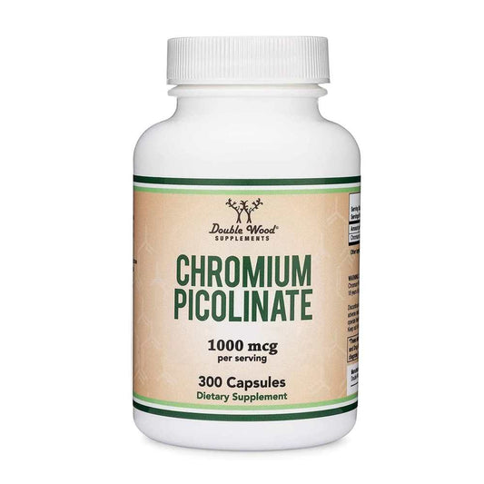 Double Wood Chromium Picolinate – 1000 Mcg Glucose Metabolism Support | 300 Capsules