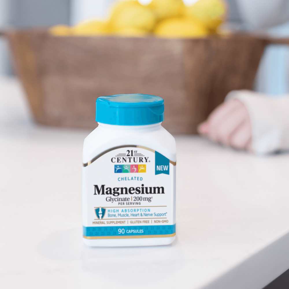 21st Century Magnesium Glycinate 200 Mg 90 Caps