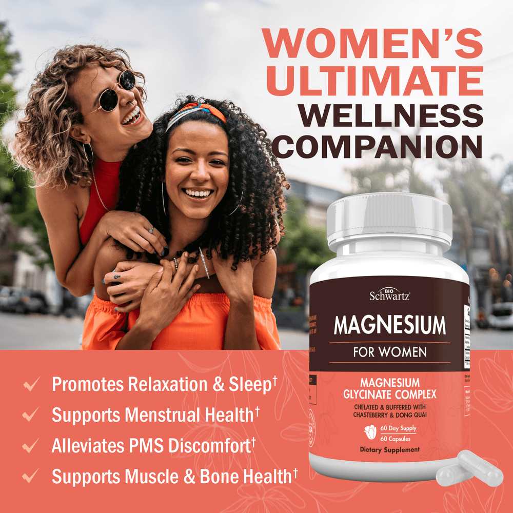 Bio Schwartz Magnesium for Women 4-In-1 – 60 Capsules