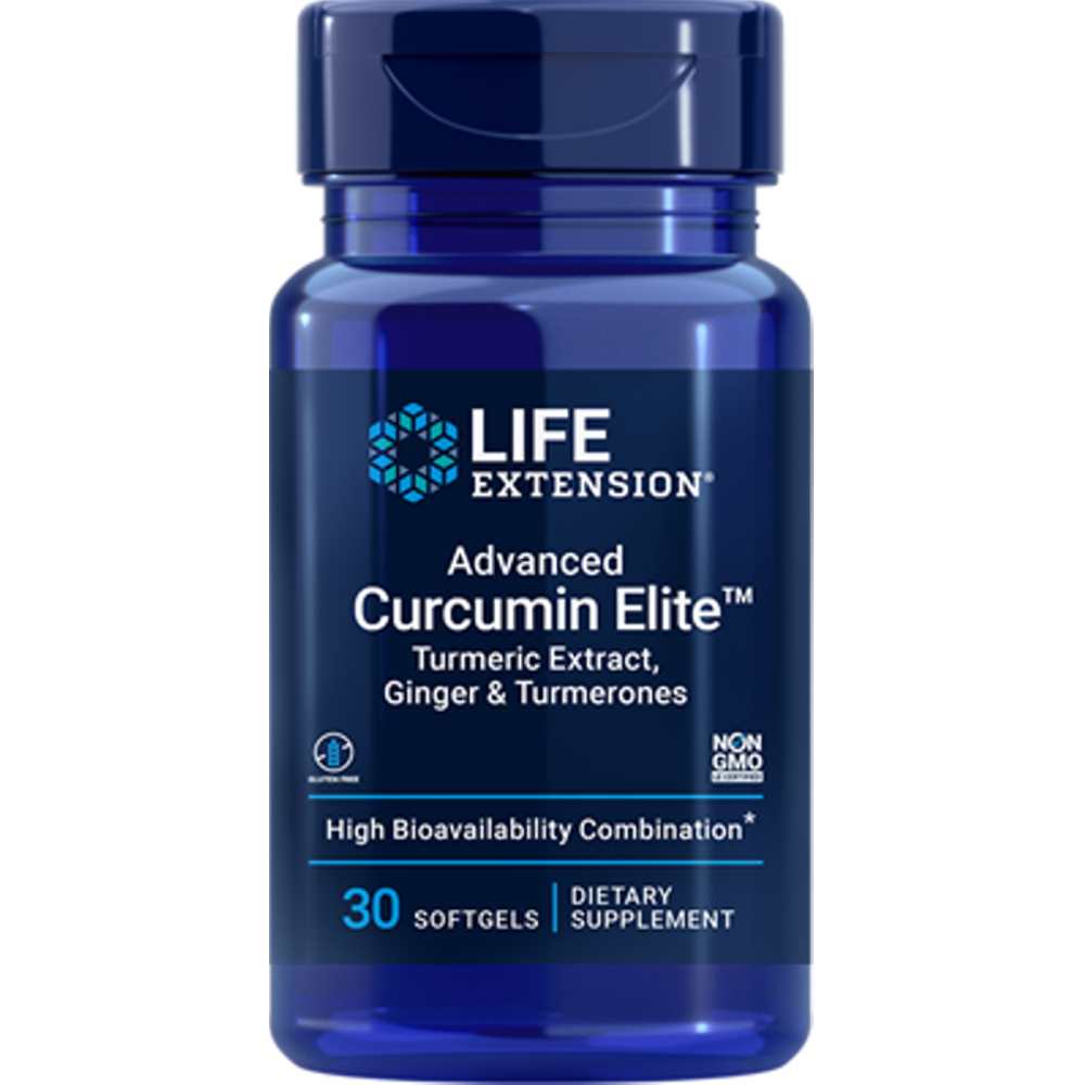Life Extension Advanced Curcumin Elite™ Turmeric Extract, Ginger & Turmerones – 30 Softgels